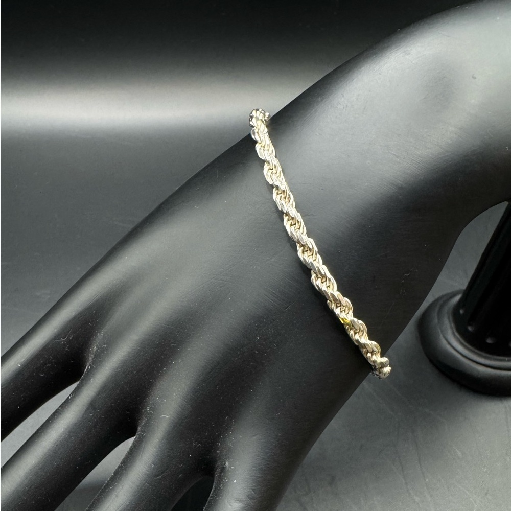 Sterling Silver Rope Bracelet